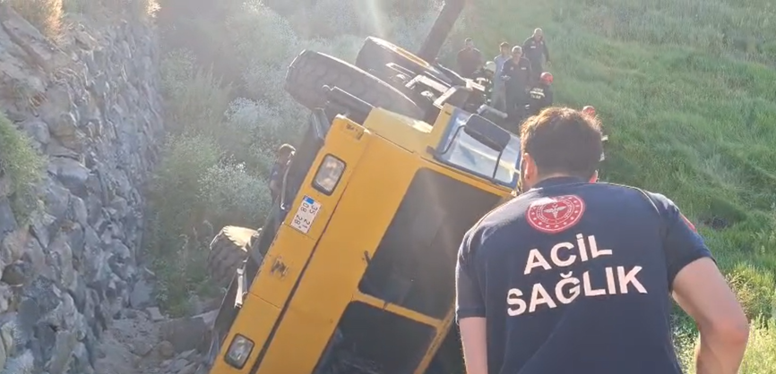 Erzurum'da vinç kazası: Operatör can verdi - TIKLA İZLE